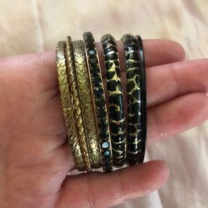 Banana Republic set of 7 assorted bangals!